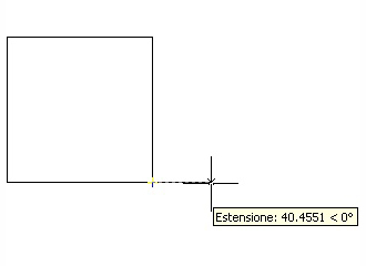 Tracciamento di una linea con ORTHO 