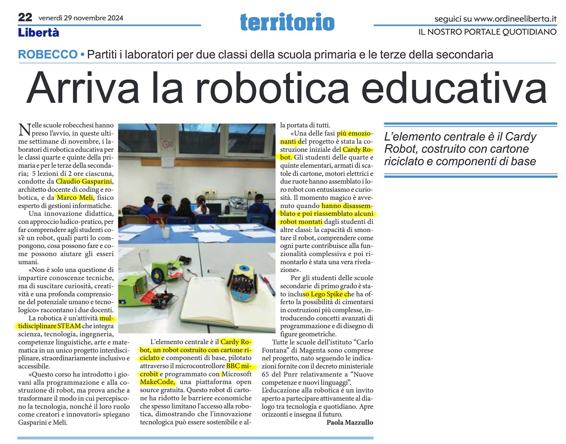 Articolo Quotidiano
